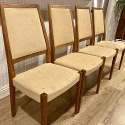 Authentic Midcentury Svengards Markaryd Dining Chairs(set of 4). 