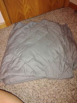 Gray weighted blanket