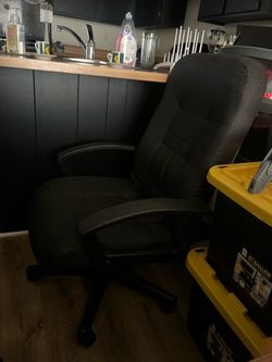 black office chair