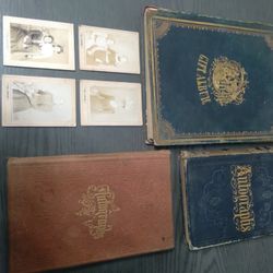 RARE 1800s SENTIMENT ALBUMS AND PHOTOS
