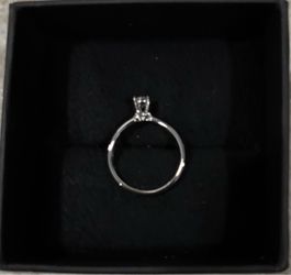 0.5 Carat 14k White Gold Size 5 Engagement Ring