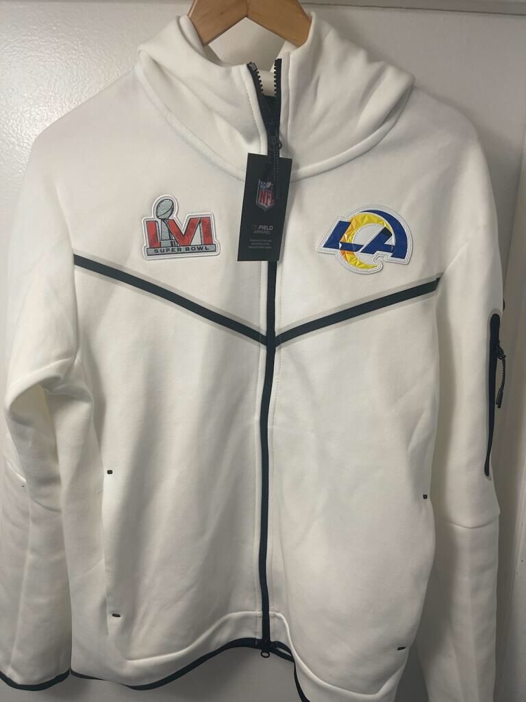 Nike Super Bowl LVI White Diamond Collection Tech (NFL Los Angeles Rams)  Men's Full-Zip Hoodie for Sale in Redondo Beach, CA - OfferUp