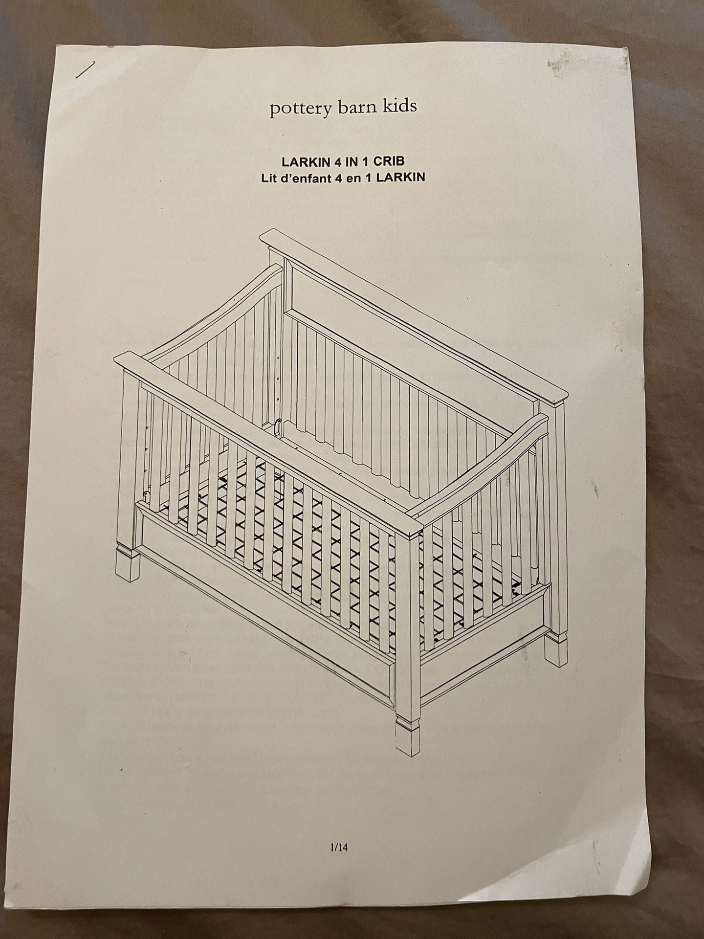 Pottery barn larkin 4 in 1 crib online