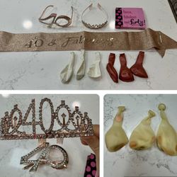 40th Birthday Party Accessories 