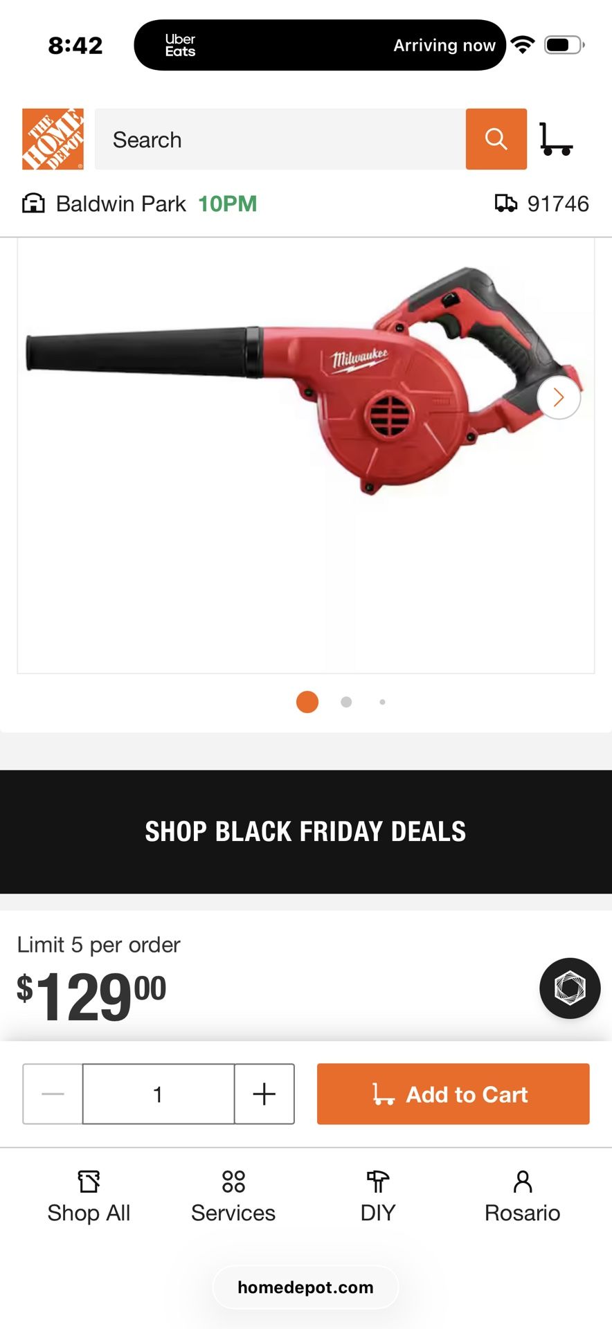 Milwaukee Blower Brand New $100