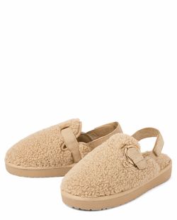 The Children’s Place Heart Charm Teddy Slip Ons  size youth 1