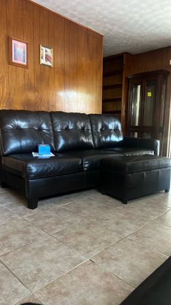 Leather couch 3 piece