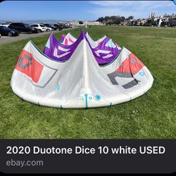 2020 Duotone Dice 10 White USED