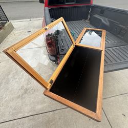 Portable Wooden Flea Market Display Case