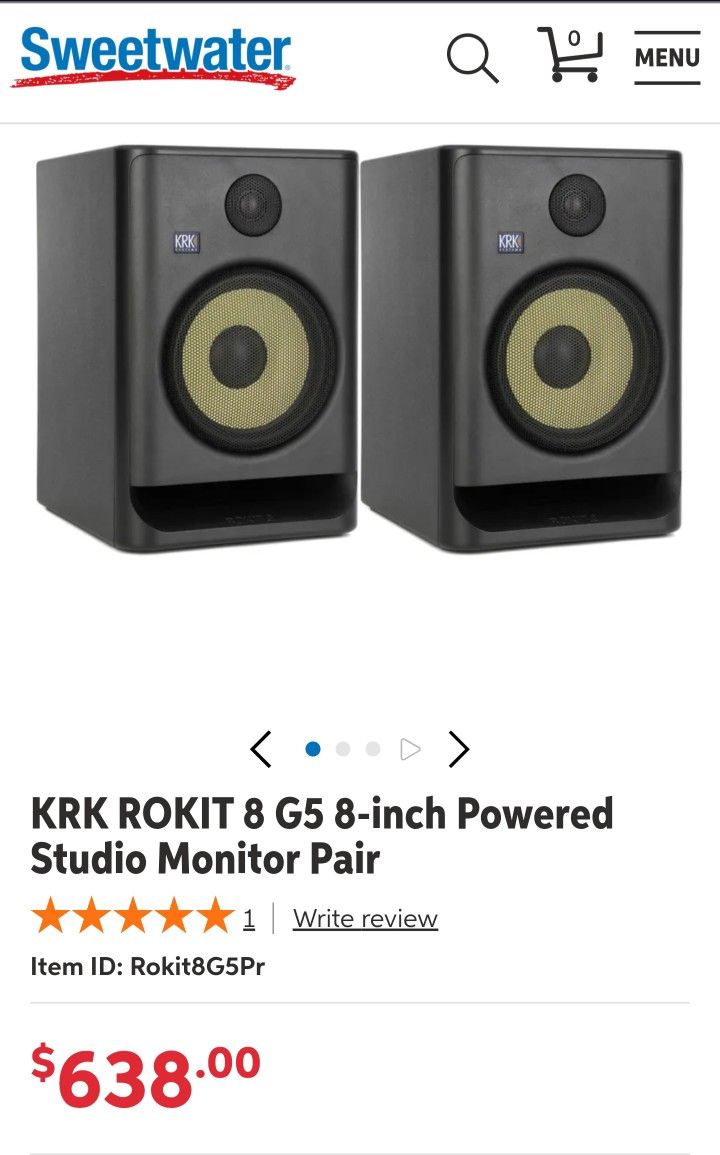 KRK ROKIT 8 speakers/studio monitors