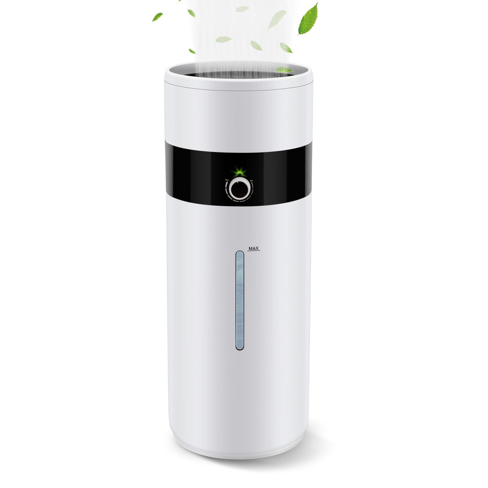 Tower Humidifiers for Large Room 1000 sq ft,Hioo 18L 4.76Gal Ultrasonic Topfill Cool Mist Air Humidifier with 360° Nozzle for Baby Plant Yoga Home Off