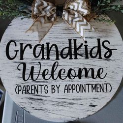Grandkids Door Sign