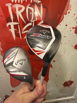 Callaway X Hot 4 Hybrid & 5 Wood combo / Reg flex / head covers included