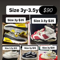 Jordan’s Nikes Youth Wise 3y & 3.5y