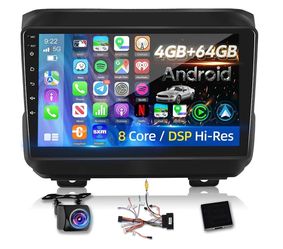 NHOPEEW for Jeep Wrangler JL 2018-2021 & for Jeep Gladiator JT 2020-2021 Android Radio