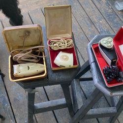 Electric antique razors, shavers 20$ all 3total