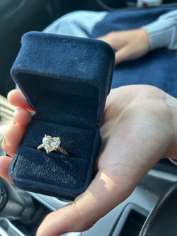 3.95 carat heart shaped diamond ring