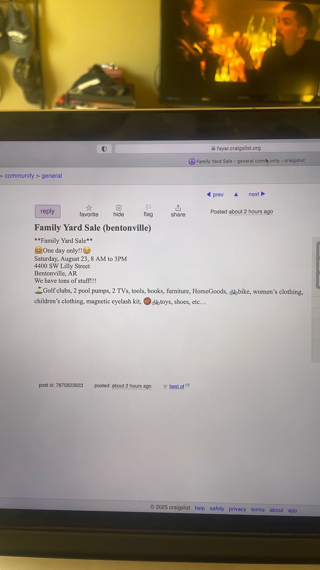 Family Yard Sale