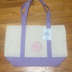 Trader Joe’s large lavender tote bag