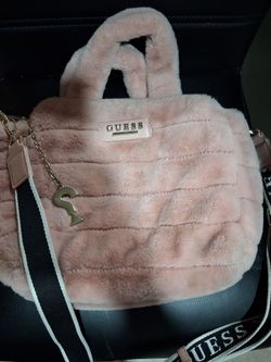 Guess Fluffy Pink Purse
