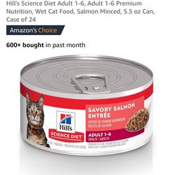 30 Cans Of Science Diet Salmon Cat Food