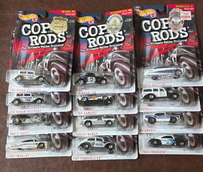 12 1999 Hot Wheels Cop Rods