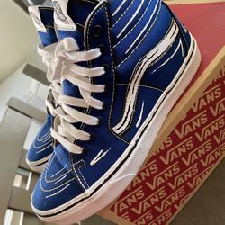 Cartoon Sketch True Blue Vans