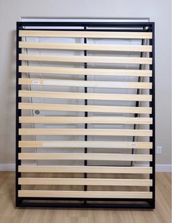 7in King Metal Bed Frame with Wood Slats