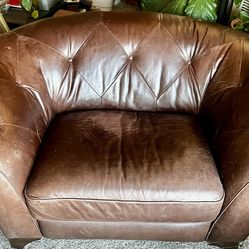 Leather 3 Person Chair