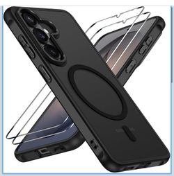3-in-1 Magnetic Case for Samsung Galaxy S26 5G 6.3'' with 2 Pack Screen Protector, [MagSafe Compatible] [Military Grade Drop Protection] Slim Transluc