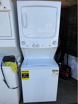 GE like new condition stackable washer and dryer