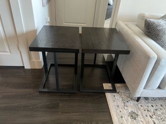 End tables dark brown