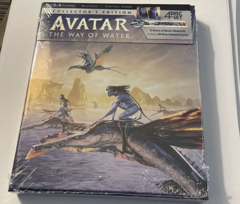 brand new sealed 4k blu ray avatar way of water collectors edition bluray 