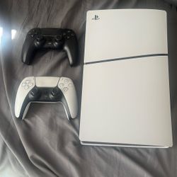 PS5 with Two Controllers 