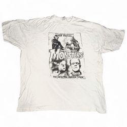 The Munsters Universal Studios Monsters Tee Shirt The Original Horror Show! - Size XXL white cotton t-shirt   #horror #goth #grunge #Frankenstein #Dra