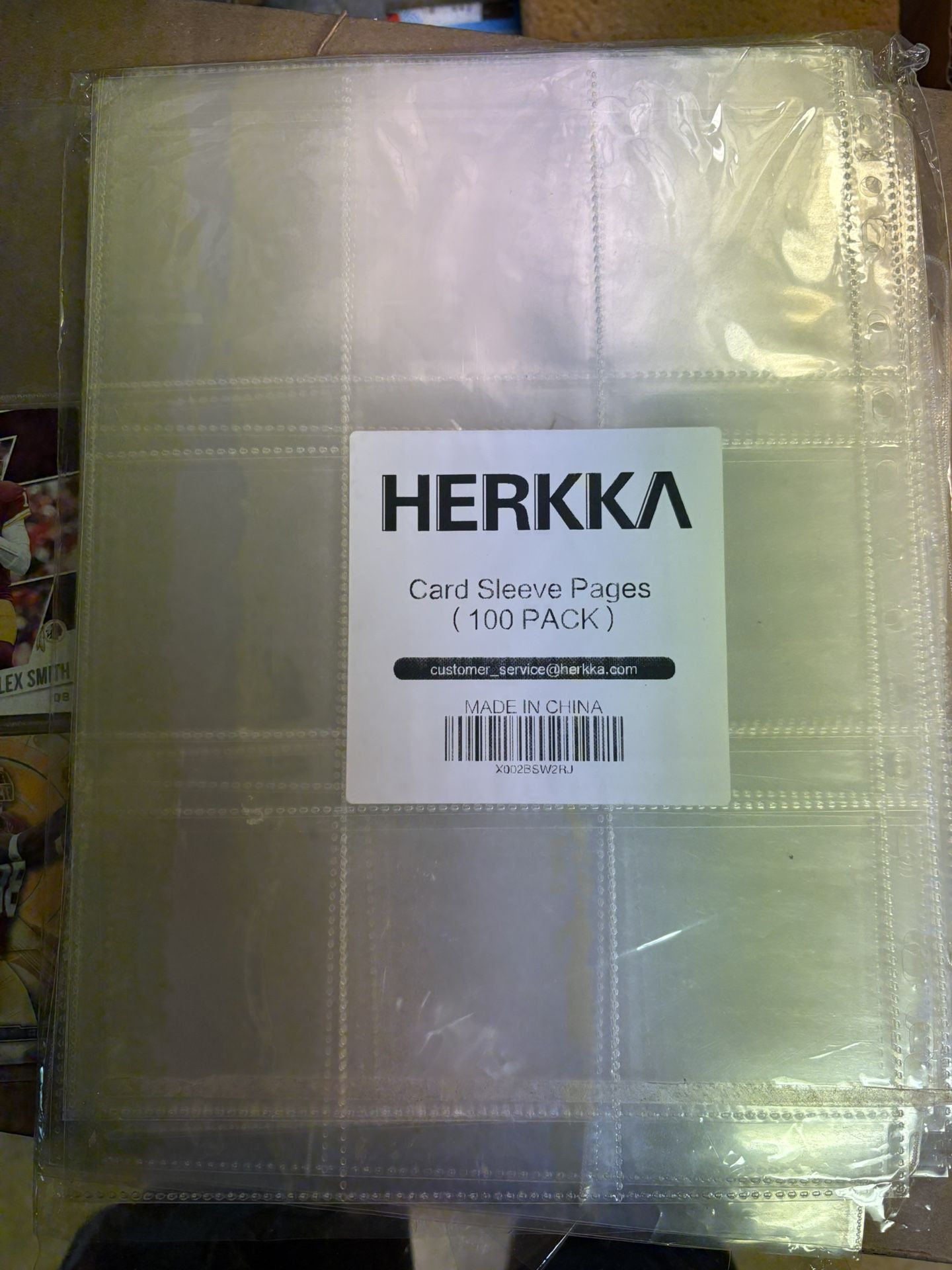Herrkl card sleeve pages