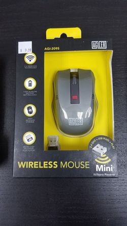 NEW!! ** GREY ** Wireless Mouse!! USB Wireless Mouse!!