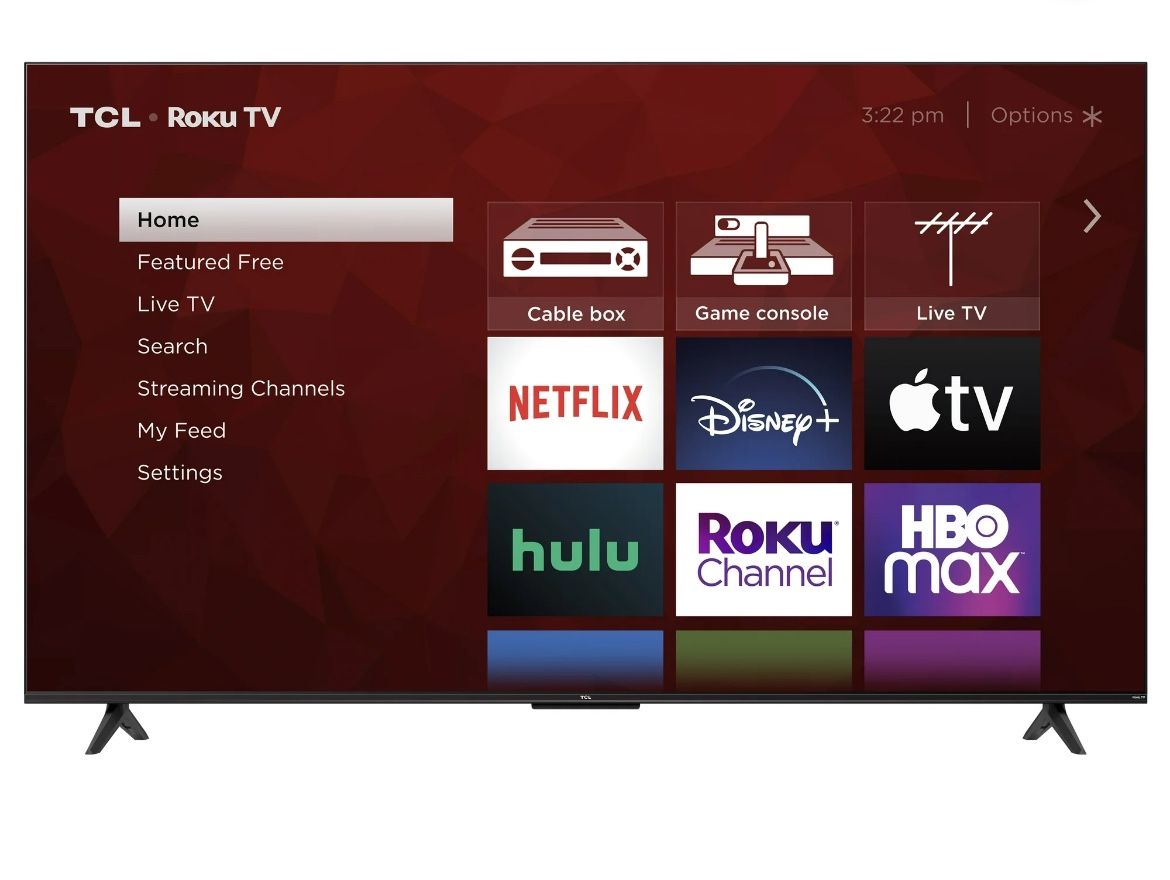 TCL 55” Class S4 (55S451) 4K UHD HDR Smart TV with Roku TV