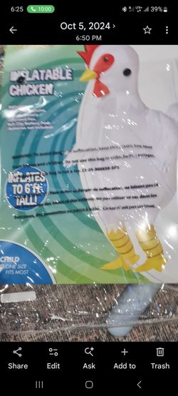 Halloween Inflatable Chicken