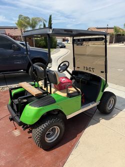 Lifted ezgo golf cart