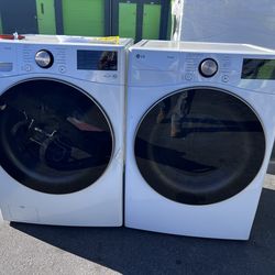 Washer and dryer  set  LG  white  &1350.00