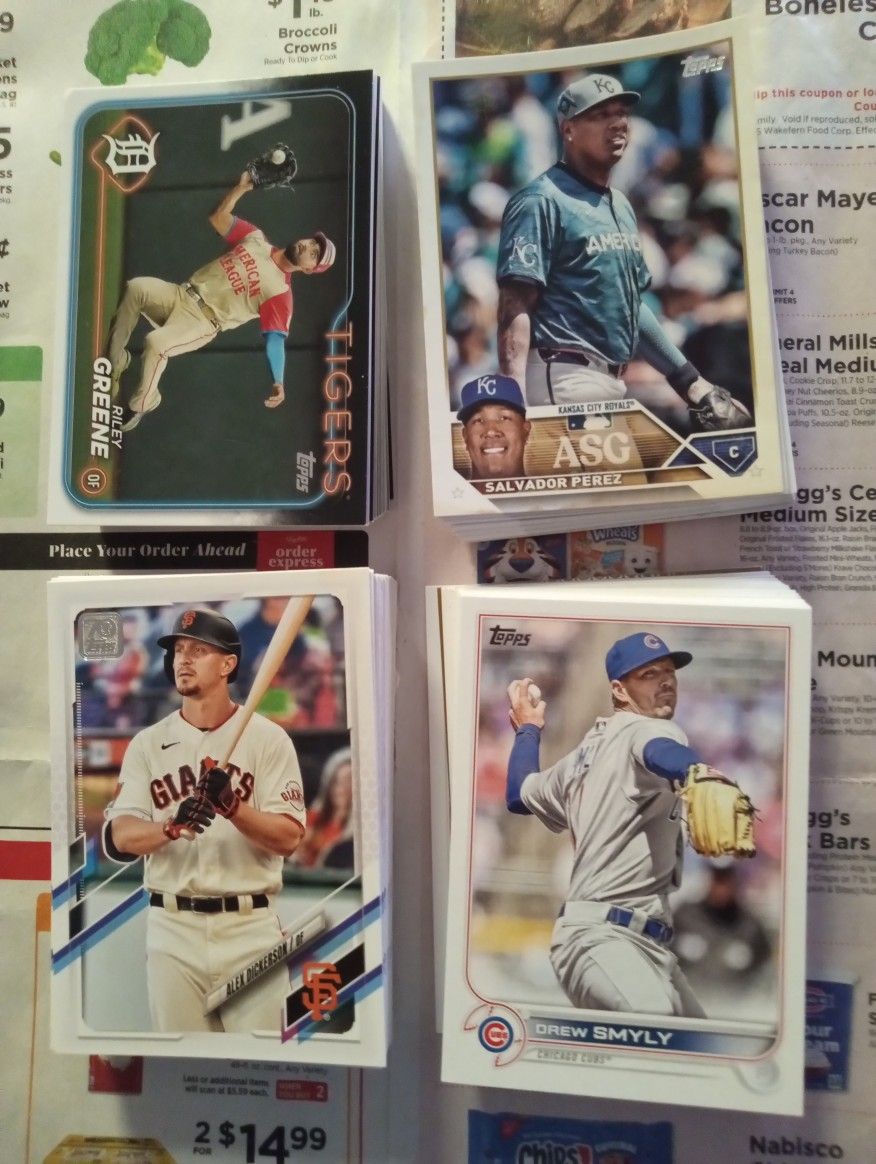 All New Baseball Cards , 2020 Thru 2025