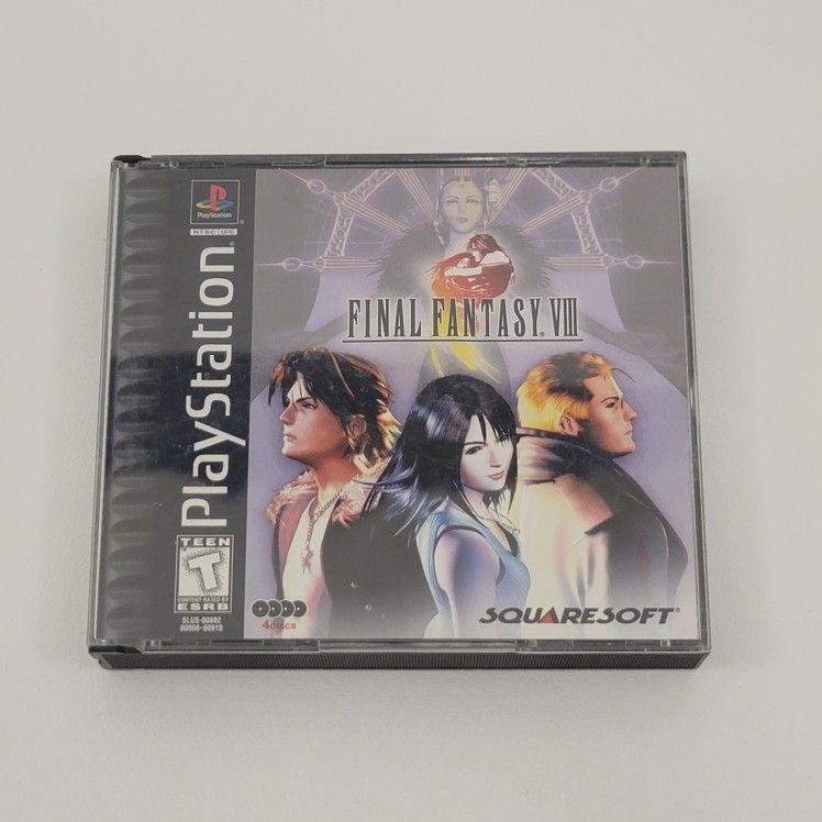 Final Fantasy VIII 8 Playstation 1 Game Black Label 1999