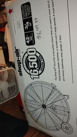 Huge new 42 inch Commercial shop fan$39