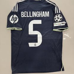 Bellingham away soccer jersey 2025/26