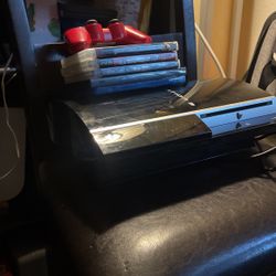 Sony Playstation, Three With Games And One Controller