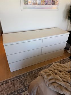 IKEA MALM 6 DRAWER DRESSER