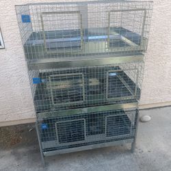 Two KW  (6 Hole Rabbit Cages) In Great Condition. 