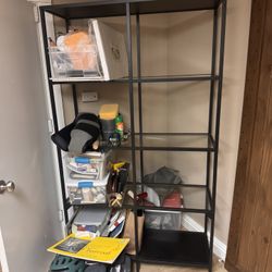 IKEA Black Shelving Unit 