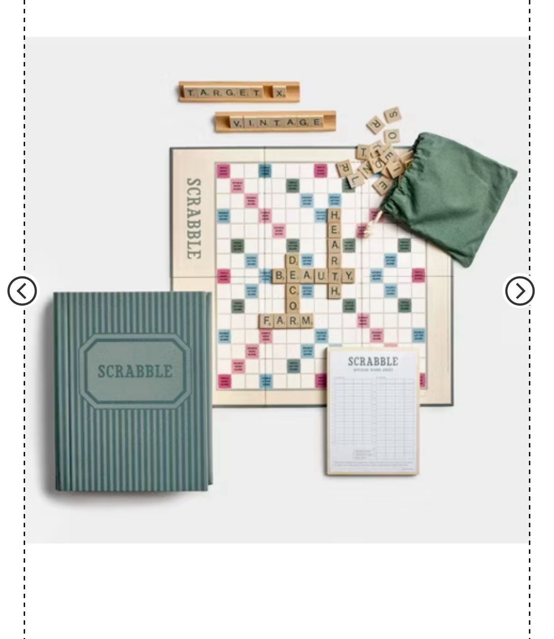 Scrabble Portable Board Game(Resemble Fabric Wrapped Hardcover Book)